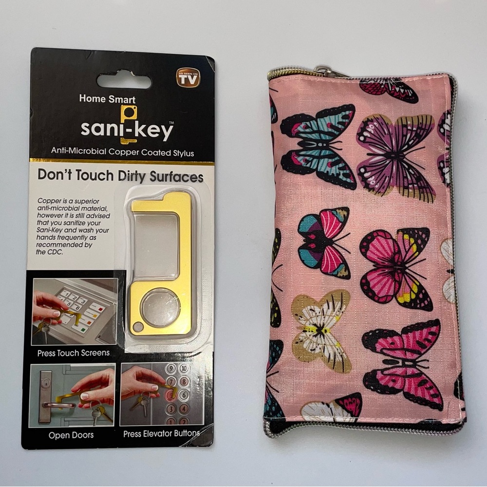 NEW Zipped Reusable Shopping Bag + Sani-Key Touch Tool (Bundle)